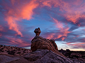 Sunset over Balanced Rock