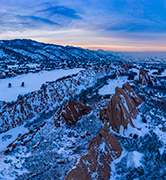 Arrowhead Gold Course Winter Aerial