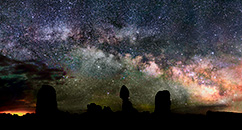 Stars over Balanced Rock, Arches NP