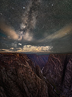 Black Canyon of the Gunnison at Night