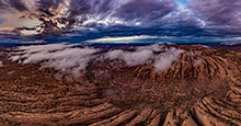 Clouds over the Moab desert.