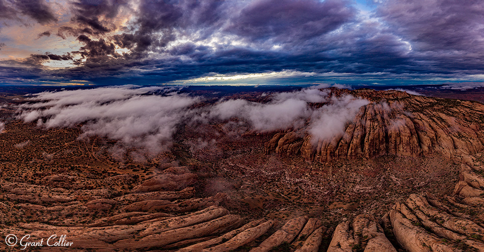 Clouds over the Moab desert.