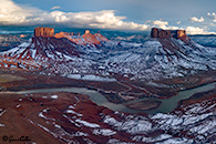 Winter aerial over Colorado River