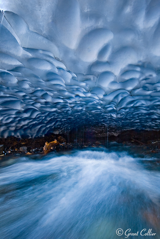 snow cave, creek, Crested Butte, Colorado