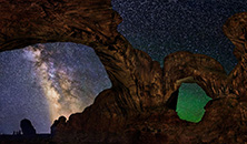 Double Arch & Milky Way, Arches National Park