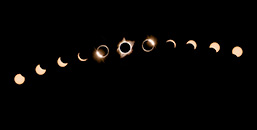 Composite of Stages of Eclipse