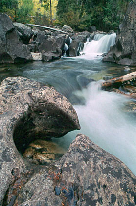 Waterfall, Elk River, Routt National Forest, Mount Zirkel Wilderness, Steamboat Springs