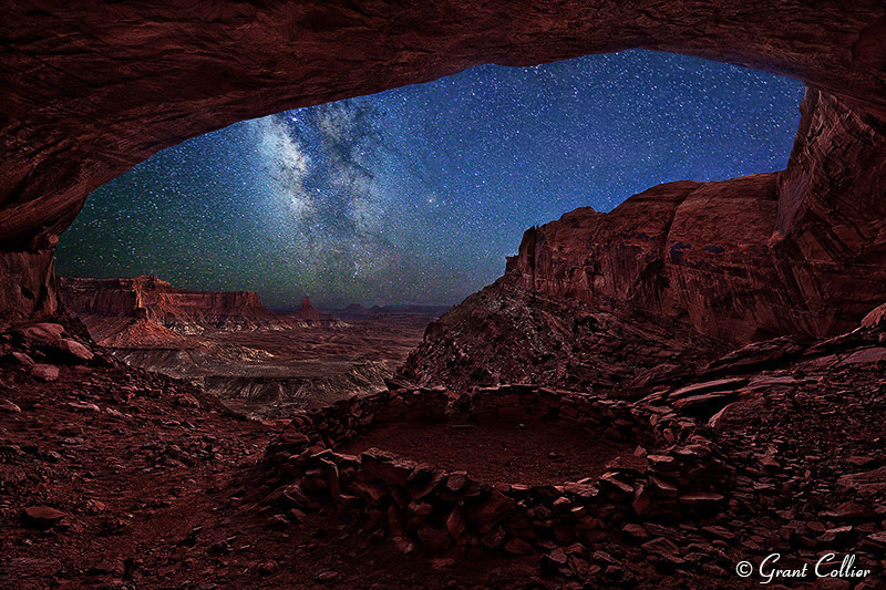 Milky Way over False Kiva, Canyonlands, Utah