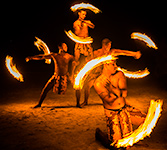 Fire Dancers in Aitutaki, Cook Islands