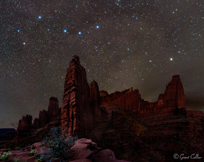 Fisher Towers at Night