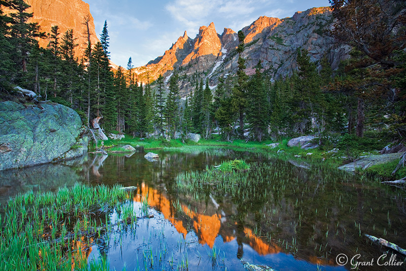 Flattop Mountain, Emerald Lake, reflection, RMNP