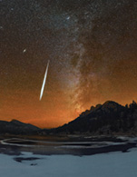 Meteors over Rocky Mountain National Park