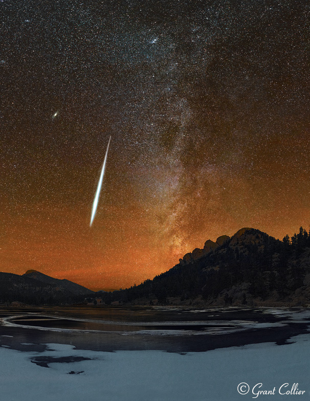 Meteor shower in Colorado