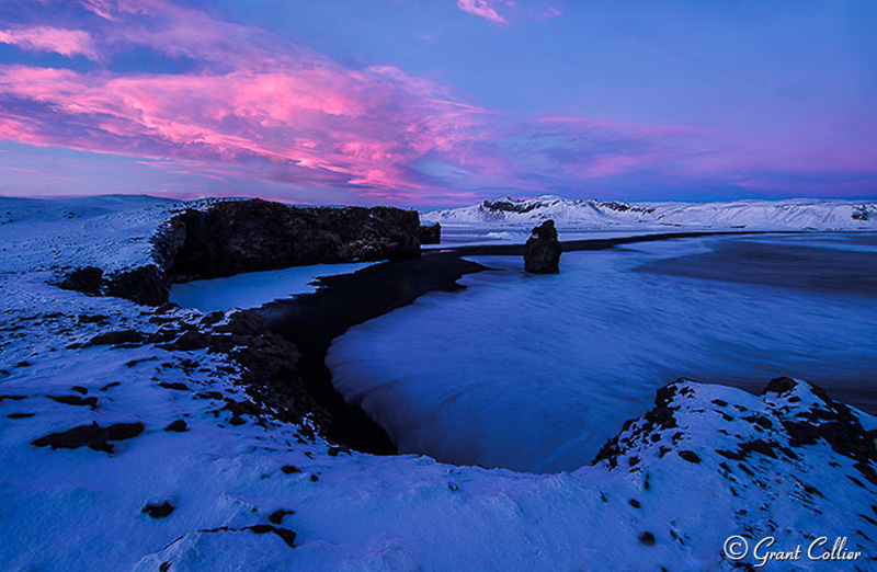 Sunset in Iceland.