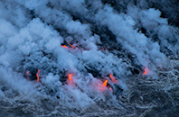 Lava from Helicpoter, Hawaii