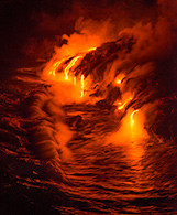 Lava Entering Sea