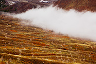 Fogged Over Mountain Valley