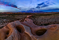 Sunset, Behind the Rocks, Moab, Utah.