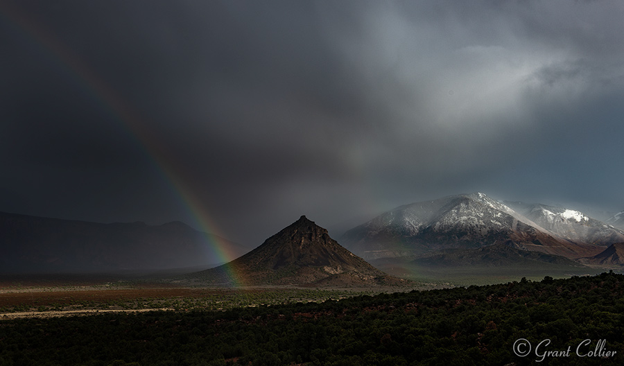 La Sal Mountains Rainbow, Utah