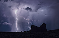 Lightning over Arches National Park, Utah