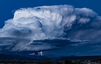 Lightning Strike & Dramatic Storm Clouds