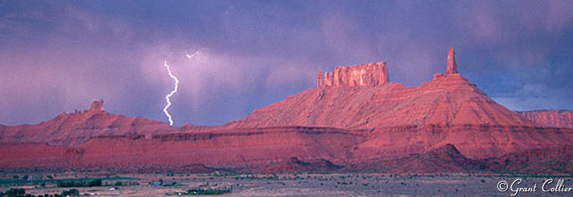 Lightning Strike, Castle Valley, Castleton Tower