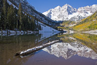 Maroon Bells, snow, fall