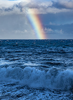 Rainbow over Beach, Maui