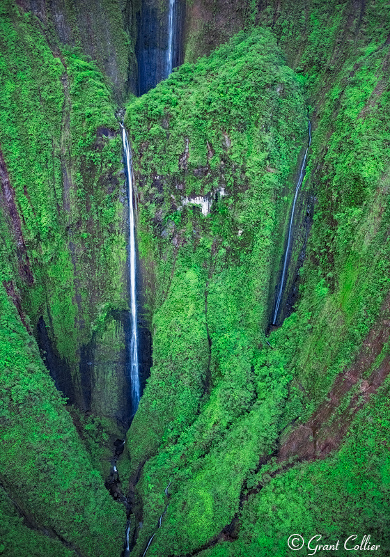 Aerial View of Honokohau Falls