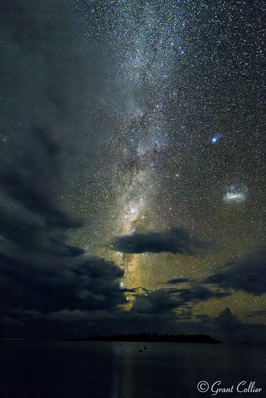 Large Magellanic Cloud and Milky Way