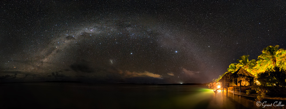 Full Band of Milky Way Over Cook Islands