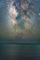 Milky Way over Pacific Ocean
