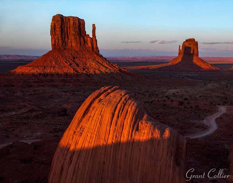 Mittens Shadow in Monument Valley Navajo Tribal Park