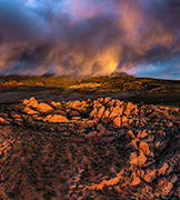 Aerial over Behind the Rocks