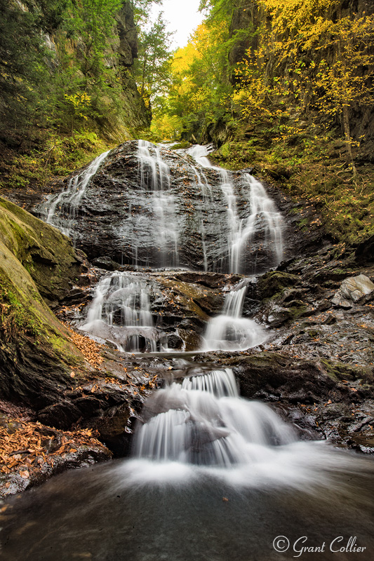 Moss Glen Falls, Stow, Vermont, New England waterfalls