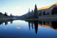 Cinnamon Mountain, reflection, pond, lake, Paradise Divide