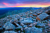 Sunset on Mount Evans