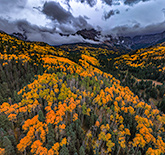 Mount Sneffels Autumn Aerial Photo