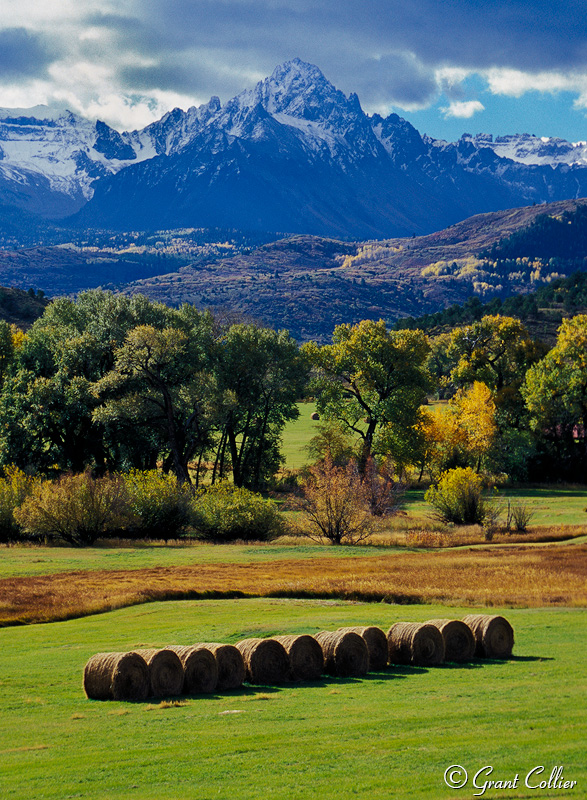 Mount Sneffels ranch, Colorado fourteeners, hay stacks