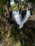 Aerial View of Colorado Waterfall