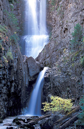 Colorado waterfalls, San Miguel River, Telluride