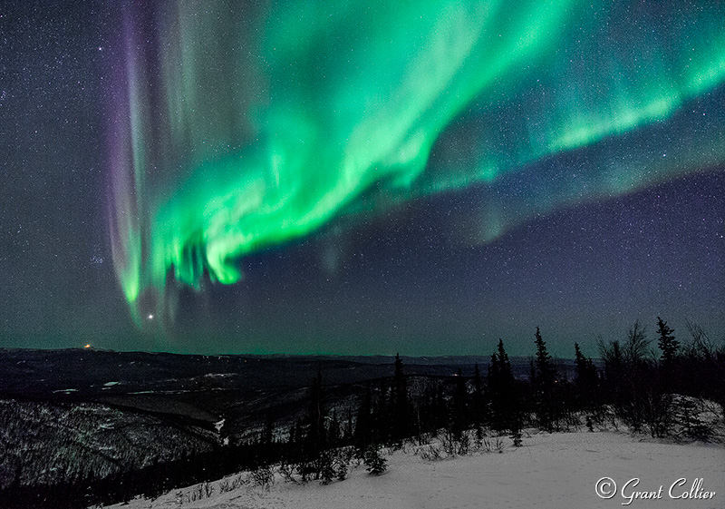 Aurora Borealis near Fairbanks, Alaska