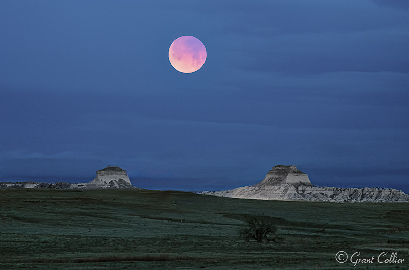 Pawnee Buttes, Colorado, Super Bloe Blood Moon