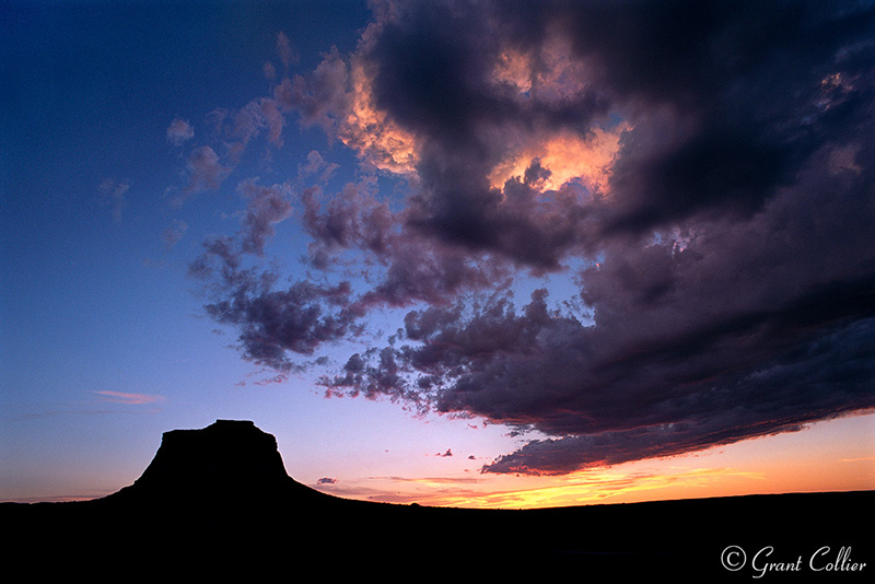 Vibrant Sunset over Pawnee Buttes, Pawnee National Grasslands, Colorado, eastern plains