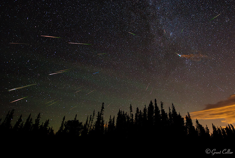 Perseids Meteor Shower over Colorado