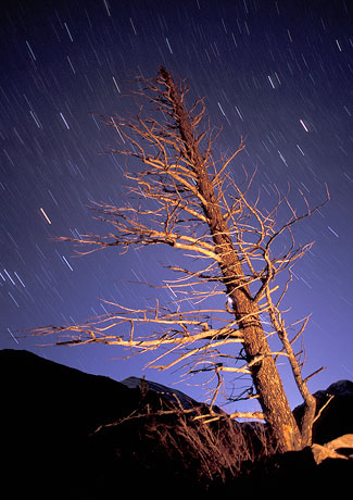 Rocky Mountain National Park, light painting