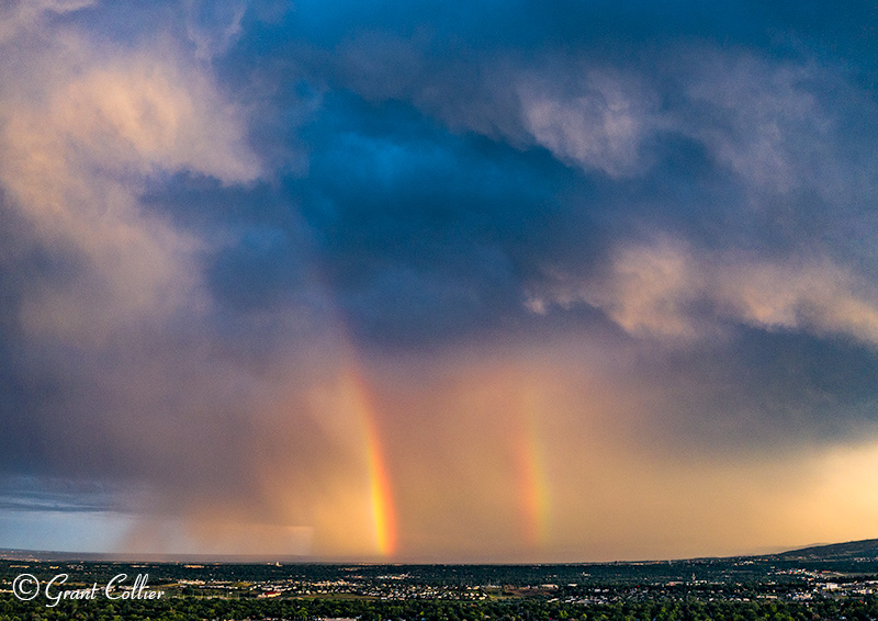 Rainbow above Denver, Colorado