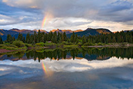 Rainbow over Molas Lake