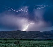 Lightning over Great Sand Dunes