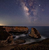 Mily Way over Shark Fin Cove